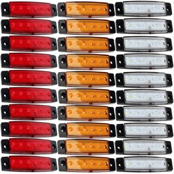 2ピース 防水 トラック LED テールライト リア ランプ ストップ リバース セーフティー インジケーター フォグライト 適用: トレーラー トラック 30ピース 12V・24V AL-KK-2570 AL Car parts 14,594円