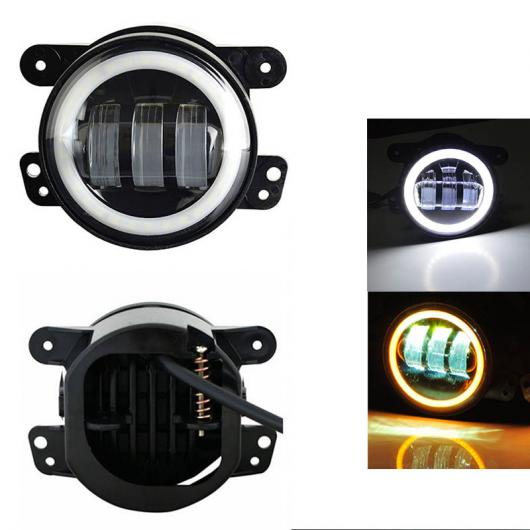 ペア 4インチ 30W LED フォグライト 適用: ジープ/JEEP ラングラー JK 2007~2014 ハイ/ロー パワー LED フォグランプ DRL ライト LED ヘッドランプ AL-KK-2634 AL Car parts