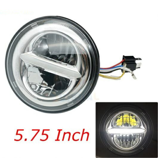 5.75インチ LED ヘッドライト 適用: ストリート XG500 鉄 ロー XL883 ダイナ スポーツスター V-ロッド ナイト FLSTSE トライアンフ/TRIUMPH ロケット 5.75インチ ヘッドランプ AL-KK-2645 2輪 AL Motorcycle parts