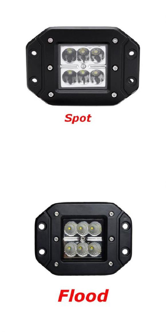 4インチ 12V/24V 投光ランプ スポット 6LED ライト 適用: オフロード ラーダ/LADA 4X4 ジープ/JEEP SUV ピックアップ キャンパー 1ピース スポット・1ピース 投光ランプ AL-KK-2737 AL Car parts