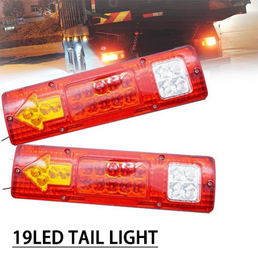 12V 防水 19 LED トラック トレーラー ローリー ブレーキ ストップ ターン テールライト ランプ ライト ボート トレーラー テールライト AL-KK-2746 AL Car parts
