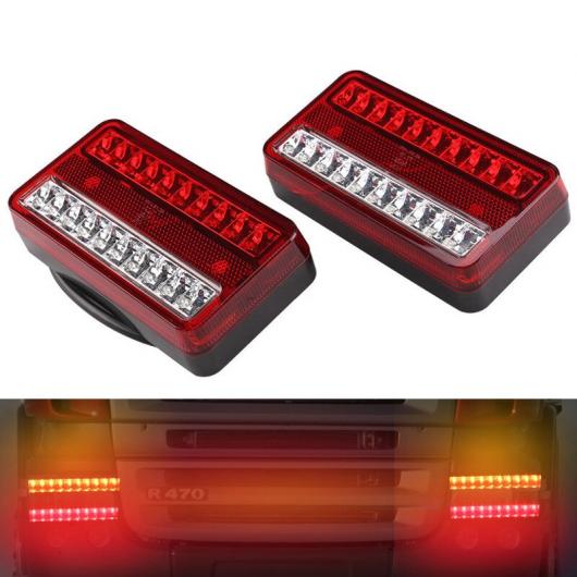ペア 20 LED 12V テールライト 防水 トラック トレーラー ストップ リア リバース インジケーター ライト ターンシグナルランプ AL-KK-2750 AL Car parts