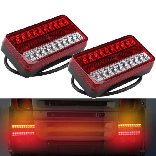 2ピース 20 LED 12V テールライト 防水 トラック トレーラー キャンパー ストップ リア リバース インジケーター ライト ターンシグナルランプ AL-KK-2752 AL Car parts|オートパーツエージェンシー