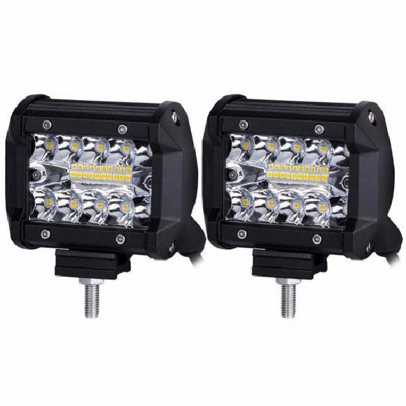 4 60W スポット ビーム LED ワーク ライト バー 適用: オフロード 4WD LED フォグランプ トラック オートバイ バン トラクター ランプ RZR 12V 24V 4X4 2ピース AL-KK-2793 AL Car parts 9,960円
