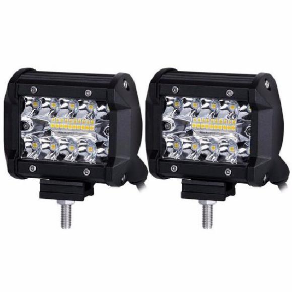4インチ 投光ランプ スポット ビーム LED ワーク ライト バー 適用: オフロード 4WD LED フォグランプ トラック オートバイ バン トラクター ランプ RZR 12V 24V 4X4 2ピース 60W AL-KK-2800 AL Car parts|オートパーツエージェンシー