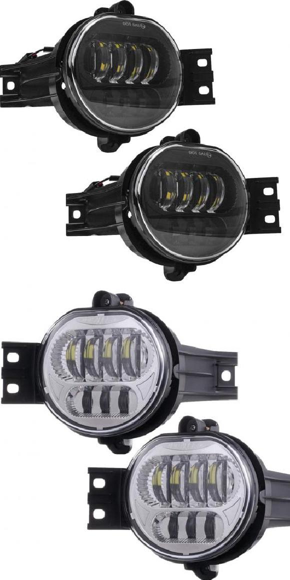 2ピース 63W LED フォグライト 適用: ダッジ・ラム 1500 2002-2008 適用: ダッジ・ラム 2500/3500 2003-2009 フォグランプ PASING ライト ブラック・シルバー AL-KK-2809 AL Car parts