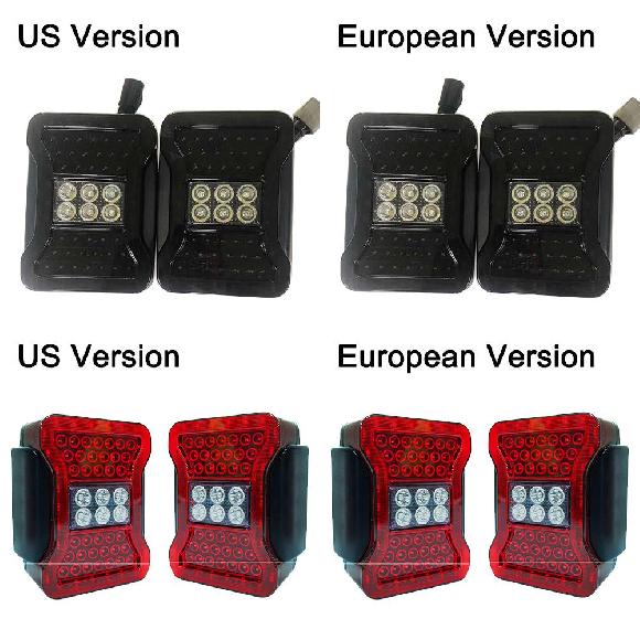スモーク LED テール ライト アセンブリ 適用: ジープ/JEEP ラングラー JK 2007-2017 リア ランプ ブレーキ リバース ライト デイタイム ランニング ライト タイプ001～タイプ004 AL-KK-2884 AL Car parts
