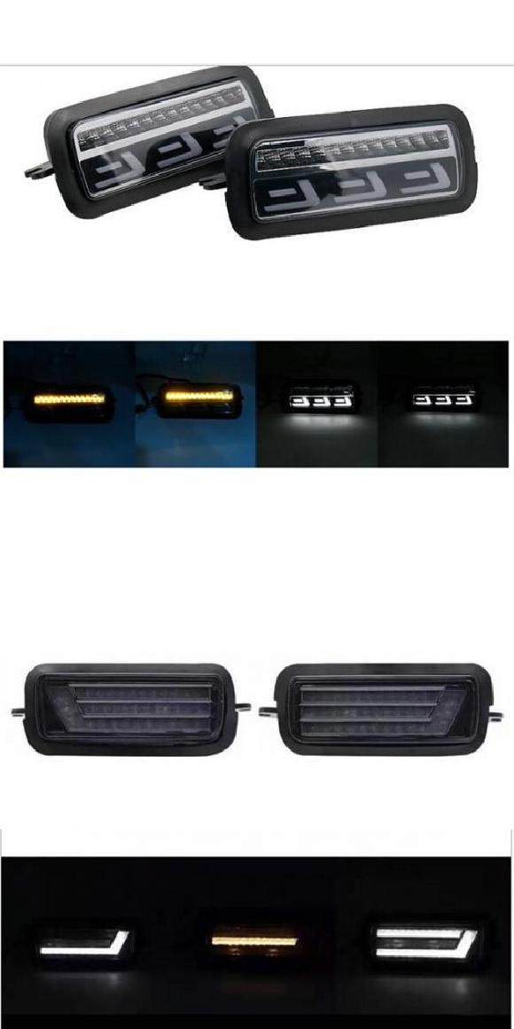 1セット 適用: ラーダ/LADA ニーヴァ 4X4 ライト DRL LED ライト ランニング ウインカー アクセサリー スタイリング チューニング ライト 2ピース ライト AL-KK-2903 AL Car parts