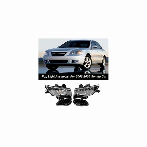 適用: 2006-2008 ヒュンダイ/現代/HYUNDAI ソナタ フロント ドライビング フォグライト ランプ アセンブリ セット 左 + 右 92201-3K000 92202-3K000 AL-KK-1084 AL Car parts｜オートパーツエージェンシー