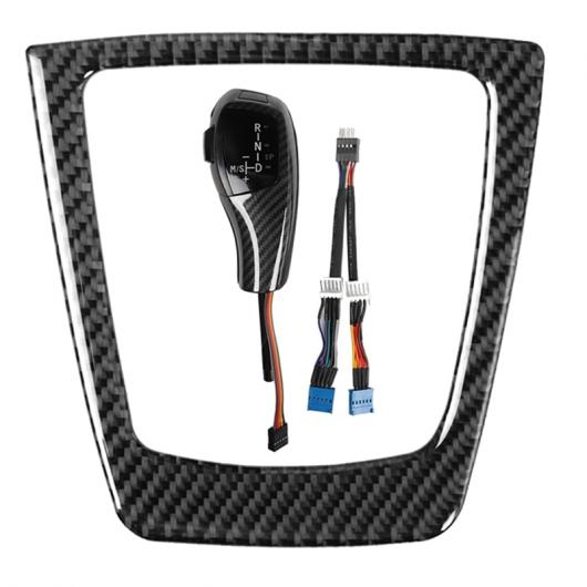 LED シフト ノブ LED ギア シフト ノブ カーボンファイバー カバー トリム 適用: BMW E90 E91 E93 E81 E82 E84 E87 E88 E89 AL-KK-2448 AL Car parts