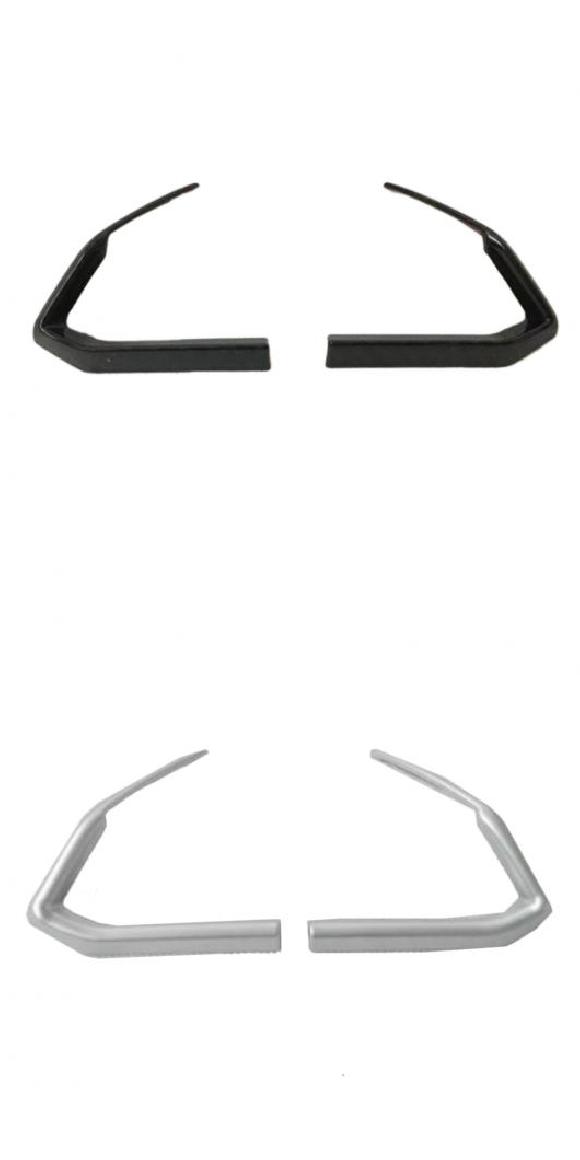ABS マット インテリア ステアリング ホイール パネル カバー トリム ガーニッシュ モールディング 2ピース 適用: MAZDA3 M3 アクセラ 2017 2018 ブラック・シルバー AL-KK-3745 AL Interior parts for cars