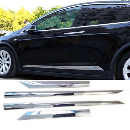 アクセサリー 適用: テスラ/TESLA モデル X 2016 2017 2018 クローム サイド ドア ライン ガーニッシュ ボディ モールディング トリム カバー スポーツ AL-KK-4033 AL Exterior parts for cars
