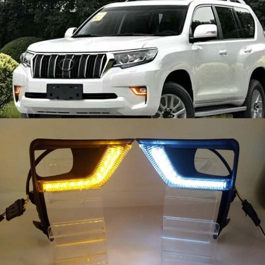 リレー 防水 12V デイタイム ランニング ライト 適用: トヨタ ランドクルーザー プラド FJ150 2018 2019 DRL イエロー チューニング シグナル ライト AL-KK-4117 AL Car parts|オートパーツエージェンシー