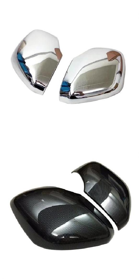 ABS クローム/カーボン ビュー サイド ドア バックミラー ミラー トリム カバー 2ピース 適用: 日産 パトロール アルマダ Y62 アクセサリー 2017 2018 クロム・カーボン調 AL-KK-4171 AL Exterior parts for cars