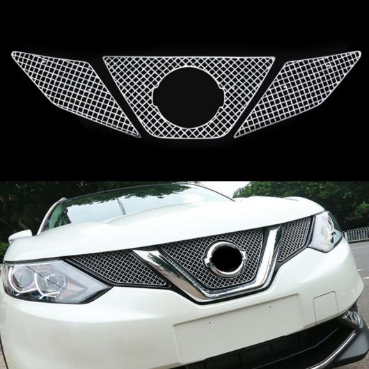 レーシング グリル 適用: 日産 キャシュカイ J11 2015 2016 2017 ステンレス スチール フロント グリル 防虫 ネット メッシュ アクセサリー AL-KK-4190 AL Exterior parts for cars