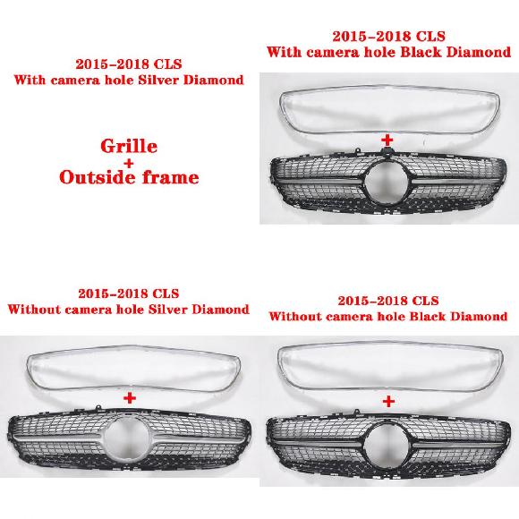 フロント グリル CLS260 CLS300 CLS320 CLS350 CLS400 ミドル グリル 適用: メルセデスベンツ CLS W218 2015-2018 スタイル 13～スタイル 16 AL-KK-4376 AL