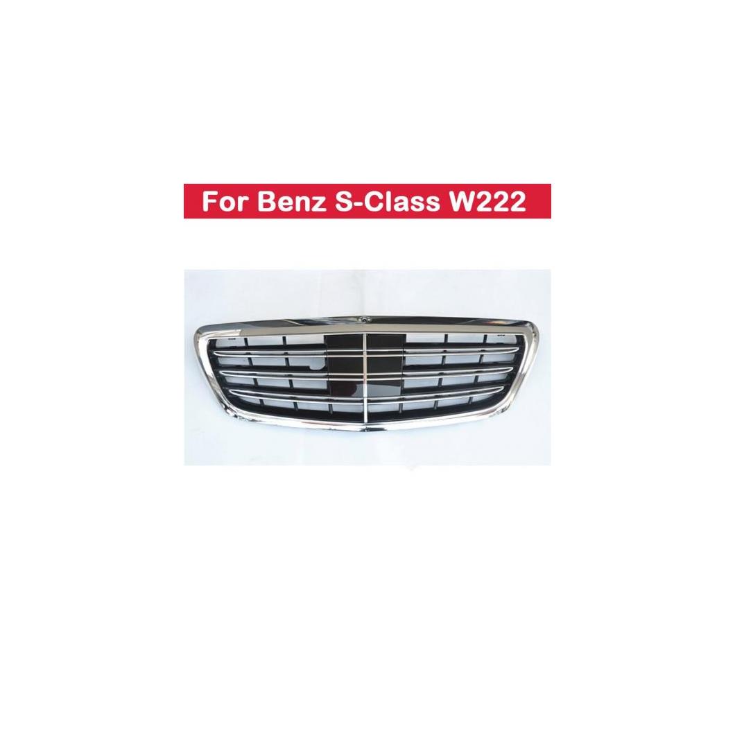 フロント ミドル グリル 適用: メルセデスベンツ Sクラス W222 S300 S400 S500L AMG S65 ABS センター グリル バーチカル バー バンパー フェイスリフト AL-KK-4397 AL Exterior parts for cars|オートパーツエージェンシー