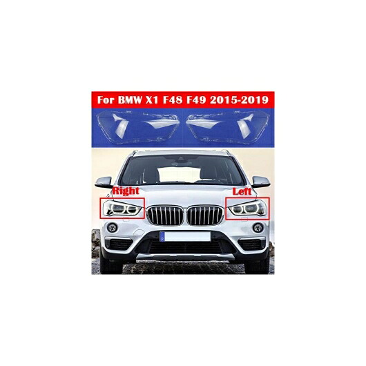 フロント ヘッド ライト ランプ ヘッドランプ ランプシェード オート シェル 適用: BMW X1 F48 F49 2015-2019 LED ヘッドライト カバー ガラス レンズ ケース 左・右 AL-KK-4561 AL Car parts|オートパーツエージェンシー