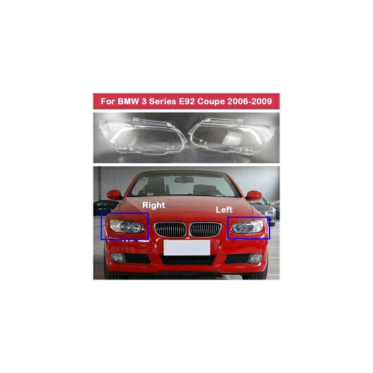 ヘッドライト キャップ ランプシェード ランプ シェル 2ドア CA フロント ヘッドランプ ガラス レンズ カバー 適用: BMW 3シリーズ クーペ E92 2006-2009 左右 AL-KK-4572 AL Car parts|オートパーツエージェンシー