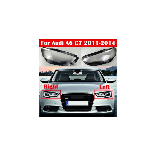 フロント ヘッドライト レンズ カバー オート ケース ヘッドランプ ガラス ランプシェード 適用: アウディ/AUDI A6 C7 2011-2014 ランプカバー ヘッド ランプ ライト シェル 左右 AL-KK-4653 AL Car parts｜オートパーツエージェンシー