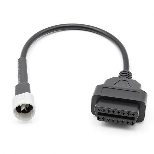 OBD オートバイ ケーブル 適用: ヤマハ 3 ピン プラグ ケーブル 診断 ケーブル 3PIN OBD2 16 ピン アダプタ ブラック AL-KK-5122 2輪 AL Motorcycle parts 5,905円