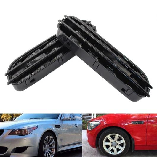 2ピース M5 サイド フェンダー エア フロー ベント グリル グリル 適用: BMW E60/E61 E39 M5 光沢ブラック AL-KK-4864 AL Car parts
