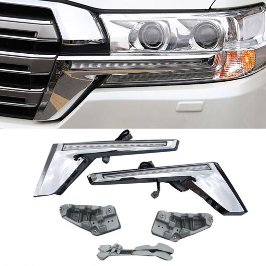 フロント グリル LED ダイナミック ターンシグナルライト デイタイム ランニング ライト 適用: トヨタ ランドクルーザー 200 FJ200 LC200 2016-2018 AL-KK-5227 AL Car parts