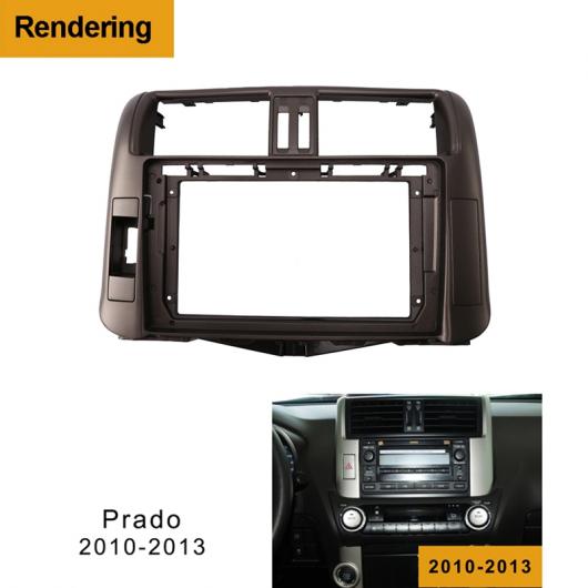 2DIN DVD フレーム O フィッティング アダプタ ダッシュ トリム キット パネル 9インチ 適用: トヨタ プラド 2010-2013 AL-KK-6233 AL Car parts