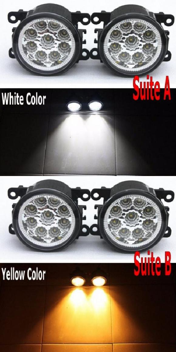2ピース 9LED フォグライト ランプ 適用: ダチア ローガン/ローガン MCV 2016 2017 2018 2019 H11 12V ハロゲン フォグライト DRL タイプA・タイプB AL-KK-6612 AL Light lamp for car