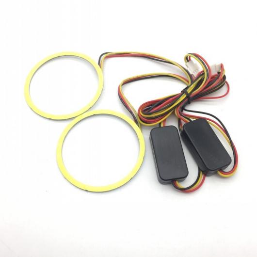 フォグランプ アクセサリー 2カラー エンジェルアイ DRL デイタイム ランニング ライト ホワイト イエロー・ブルー イエロー AL-KK-6768 AL Car supplies