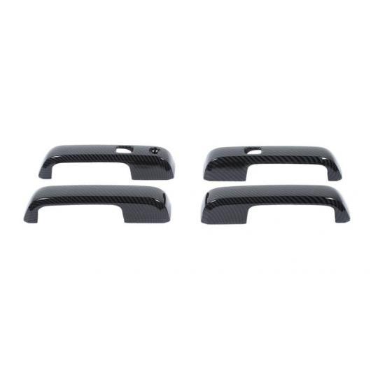 アウター ドア ハンドル 装飾 カバー シェル 適用: フォード/FORD F150 2015-2020 4ドア エクステリア アクセサリー カーボン調 スタイリング カーボン AL-KK-6958 AL Car decorative parts
