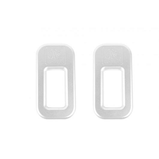 シート バックル 装飾 ステッカー 適用: スズキ ジムニー 2019 2020 2021 JB74 JB64 インテリア アクセサリー ABS レッド スタイリング シルバー AL-KK-7106 AL Car decorative parts