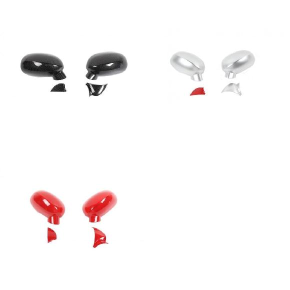 リア ビュー ミラー 装飾 カバー トリム 適用: ダッジ/DODGE チャレンジャー 2009+カーボンファイバー シルバー レッド エクステリア カーボンファイバー A～レッド A AL-KK-7368 AL Car decorative parts