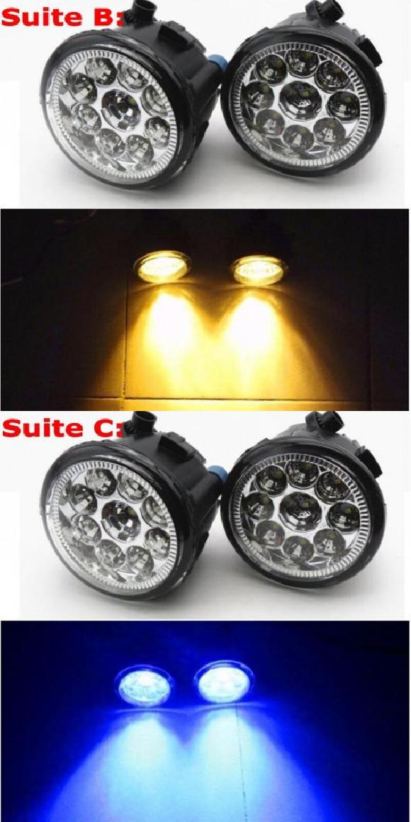 適用: インフィニティ/INFINITI EX35 2008-2012 EX37 13 QX50 2014 2015 9LED フォグライト H11 H8 12V 55W ハロゲン LED フォグ ヘッド ランプ タイプB・タイプC AL-KK-7432 AL Light lamp for car