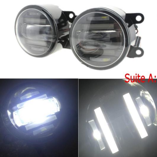 適用: トヨタ GT 86 サイオン/SCION FR-S 2013-2016 2IN1 18W LED フォグライト ホワイト カット-ライン レンズ DRL デイタイム ランニング ライト-スタイリング タイプA AL-KK-7673 AL Light lamp for car｜オートパーツエージェンシー