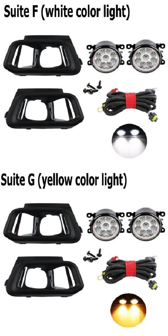 適用: プジョー/PEUGEOT 308 2016 2017 2018 LED/ハロゲン フォグライト ランプ キット LED DRL デイタイム ランニング ライト タイプF・タイプG AL-KK-7767 AL Light lamp for car