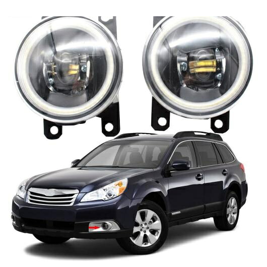 LED フォグライト 適用: スバル アウトバック 2010 2011 2012 US-SPEC LED エンジェルアイ DRL カットラインレンズ ホワイト エンジェルアイ AL-KK-7928 AL Car light 27,076円