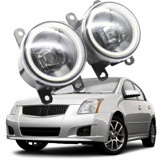 LED エンジェルアイ DRL 適用: 日産 セントラ SR/セントラ SR FE + 2009 2010 2011 2012 カットラインレンズ フォグライト ホワイト エンジェルアイ AL-KK-7939 AL Car light