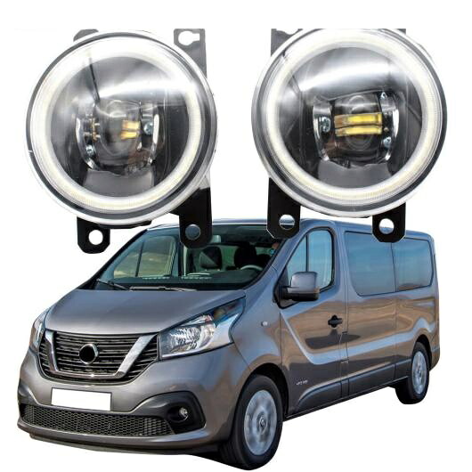 LED フォグライト カットラインレンズ 適用: 日産 NV300 ボックス/コンビ X82 2015 2016 2017 2018 2019 2020 エンジェルアイ DRL ホワイト エンジェルアイ AL-KK-8088 AL Car light｜オートパーツエージェンシー