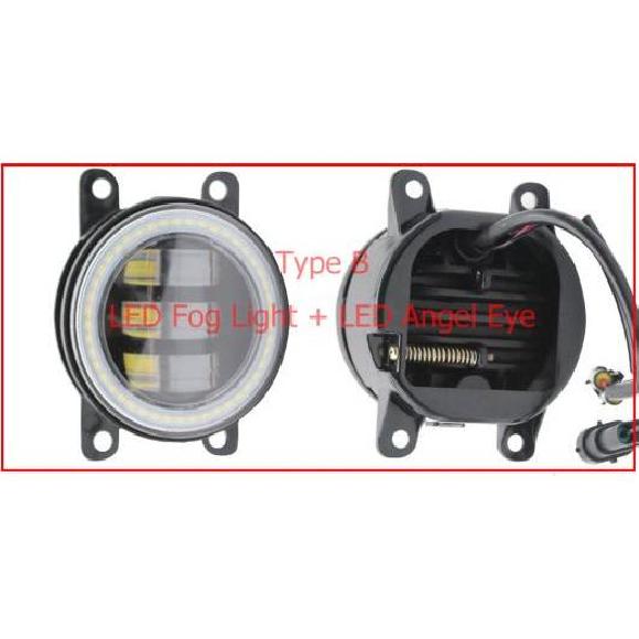 2ピース LED エンジェルアイ DRL 適用: ホンダ シティ 2014 2015 2016 2017 2018 2019 グレイス LED LED フォグ LED DRL・LEDフォグライトのみ エンジェルアイなし AL-KK-8150 AL Car light