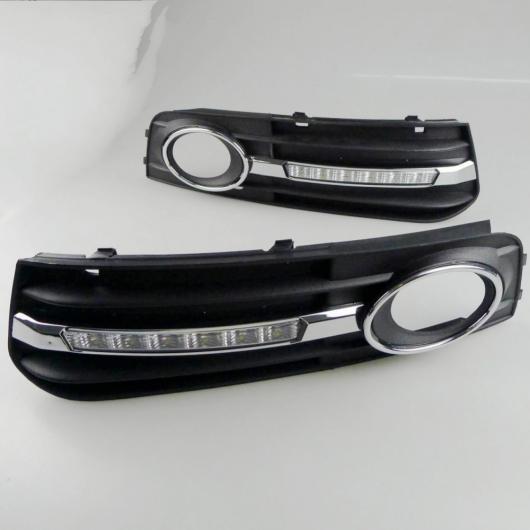 適用: アウディ/AUDI A4 A4L 8E/B8 C 2007 2008 2009 2010 2011 6 LED DRL LED フォグ カバー バンパー ライト ホワイト DRL AL-KK-8341 AL Car light