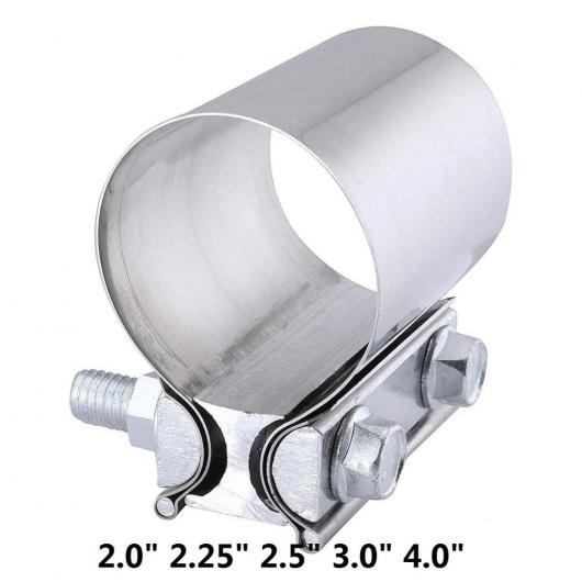 ステンレス エキゾースト スリーブ ジョイント クランプ エキゾースト OD パイプ スリーブ カプラー クランプ 3.0インチ 2ピース AL-LL-0017 AL Car parts
