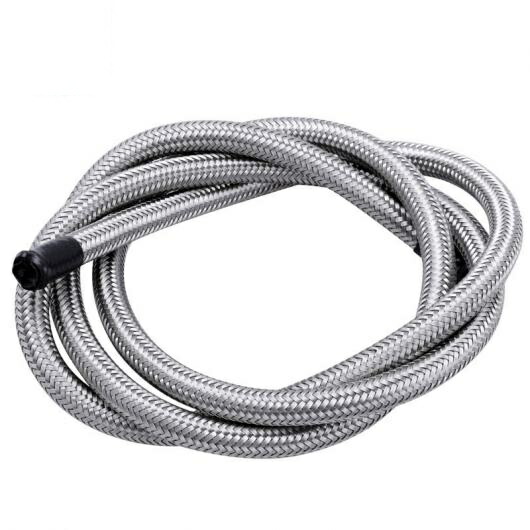1M/3.3FT ステンレス スチール PTFE 編み込み フューエル オイル ガソリン ブレーキ ライン ホース オイル クーラー システム シルバー AL-LL-0421 AL Car parts