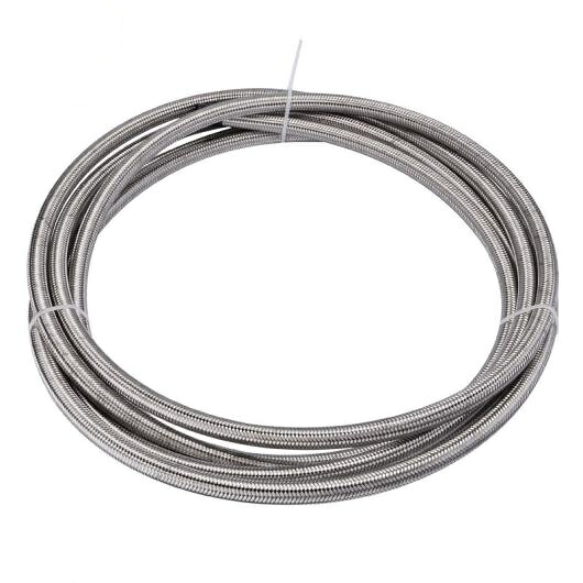 3m ステンレス スチール 編み込み PTFE ホース フューエル オイル ガソリン ブレーキ ライン ホース シルバー AN8 AL-LL-0430 AL Car parts