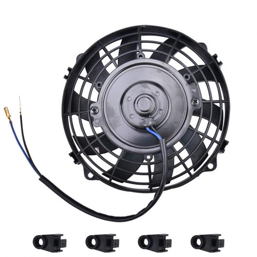 ユニバーサル 71012 モーター エンジン ラジエーター オイル クーラー 冷却 電動 プル プッシュ ファン ラジエーター エンジン 冷却 ファン 12V 80W ブラック AL-LL-0844 AL Car parts