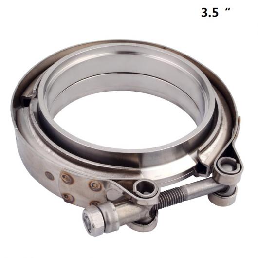 304 ステンレス スチール エキゾースト V バンド クランプ オス メス フランジ キット 3.5インチ AL-LL-0873 AL Car parts|オートパーツエージェンシー