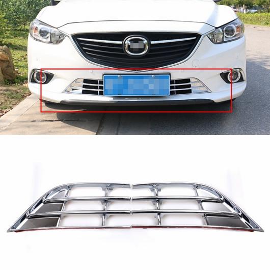 適用: MAZDA6 M6 アテンザ 2014 2015 ABS クローム フロント ヘッド アッパー グリル トリム 装飾 カバー トリム 2ピース AL-LL-1416 AL Exterior parts for cars｜オートパーツエージェンシー