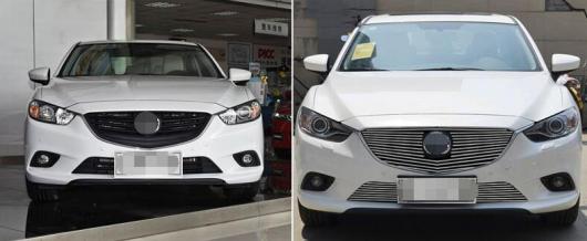 304 ステンレス スチール フロント グリル レーシング グリル カバー トリム 適用: MAZDA6 アテンザ 2013 2014 2015 16 17 シルバー AL-LL-1435 AL Exterior parts for cars