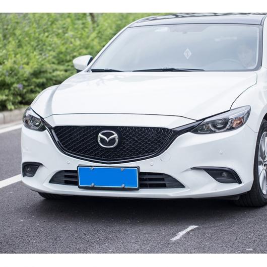 適用: MAZDA6 アテンザ 2017 2018 ABS プラスチック ブラック フロント バンパー グリル アッパー グリル フロント グリル カバー プロテクター AL-LL-1450 AL Exterior parts for cars