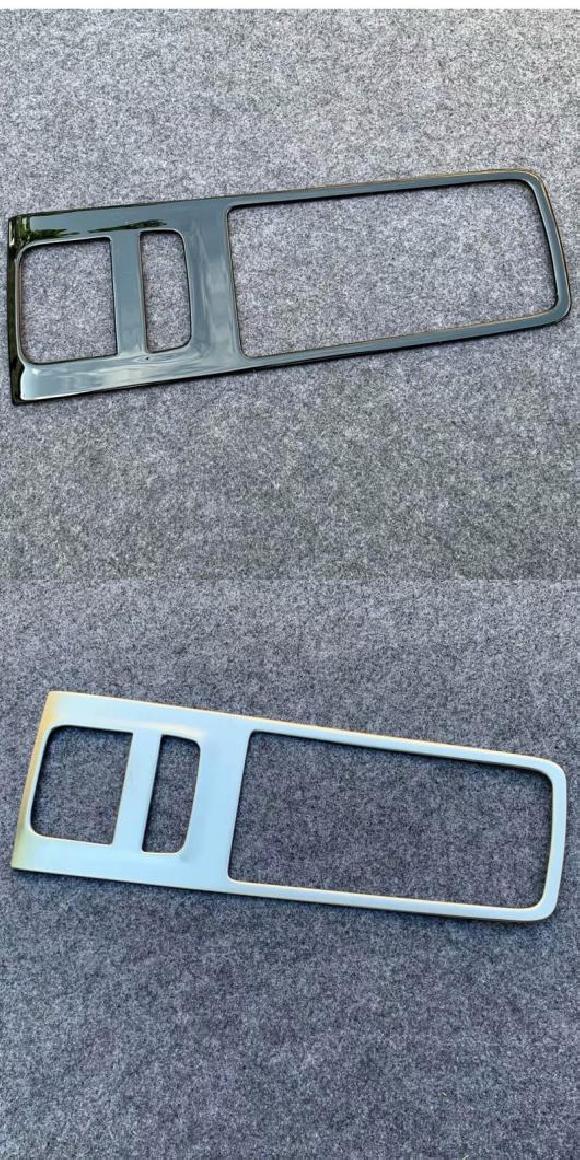 ABS クローム メッキ インナー コンソール ギア シフト ボックス モールディング パネル カバー トリム ステッカー 適用: トヨタ ハリアー/ヴェンザ XU80 2020 2021 ブラック・シルバー AL-LL-1651 AL Exterior parts for cars